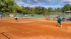 Im Bild (von rechts): Radoslav Lukaev (TC RW Bad Kissingen, Leistungsklasse: 2,5), Nadine Bernard (TC Iphofen, Leistungsklasse: 12,6), Antonia Mauder-Bedenk (TC RW Bad Kissingen, Leistungsklasse: 15,0) und Detlef Budnick (TC BW Eibelstadt, Leistungsklasse: 4,8).