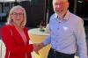 Landrätin Susanne Knof gratuliert Karl Wolf zum 80. Geburtstag