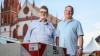 Kurt Schubert (links) und Frank Kulinna vom Verein Würzburger Festwirte, der die Weinparade organisiert. Erstmals sollen sogenannte Terrorpoller aus Beton die Sicherheit der Festbesucher erhöhen.