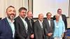 Herzlicher Empfang für die deutschen Gäste in Japan, das Foto zeigt von links: Michal Kopriva (Büro International Würzburg), Oliver Borchert (Bürgermeister Wandlitz), Christian Specht (Oberbürgermeister Stadt Mannheim), Shiro Suzuki (Oberbürgermeister Stadt Nagasaki), Kazumi Matsui (Oberbürgermeister Stadt Hiroshima), Michaela Wiezorek (Bürgermeisterin Königs Wusterhausen) und Udo Beireis (Siebold-Gesellschaft Würzburg). 