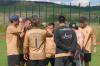 Außer Konkurrenz mischte das Team Namibia bei der Deutschen Altersklassen-Meisterschaft der Feldfaustballer in Eibelstadt mit.