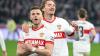 VfB-Profi Demirovic (re.) ist nach dem Weggang von Woltemade noch mehr als Torjäger gefragt.