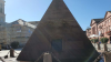 Die Pyramide erstrahlt in neuem Glanz.