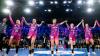 Die deutschen Handballerinnen bejubeln den 27:22-Sieg gegen die Niederlande.