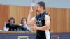 Marcell Mahmoud, Basketball-Abteilungsleiter bei der TG Veitshöchheim, sprang beim Testspiel der Würzburg Baskets als Schiedsrichter ein.