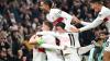 Spieler des VfB Stuttgart jubeln über den Treffer zum 1:0 gegen Celta Vigo in der Europa League.