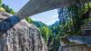 Die Rappenlochbrücke bei Dornbirn nahe dem Bodensee. Hier ist am Freitag ein Autofahrer ums Leben gekommen, als sein Wagen abstürzte.