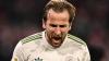 Harry Kane bejubelt sein 99. Pflichtspiel-Tor für den FC Bayern.