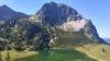 Am Rubihorn ist nach einem Felssturz der Weg vom Niedereck zum Gipfel gesperrt. Hier ein Blick über den Unteren Gaisalpsee zu dem Oberstdorfer Hausberg.