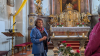 Kirchenführung von Melitta Geßner in der Pfarrkirche Mariä Himmelfahrt.