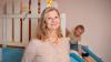 Barbara Hofmann-Grande zu Besuch bei einer Tagesmutter in Giebelstadt. Regelmäßige Besuche, auch unangekündigt, gehören zu ihrer Arbeit.   