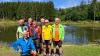 Die Fahrrad-Gruppe am Rothsee in der Rhön von links: Rudi Müller, Wolfgang Kitscha, Wolfgang Tischler, Alex Bach (Gast), Wolfgang Freibott, Heinz Ankenbrand und Theo Greb. Auf dem Bild fehlen: Roland Pöllath, Otto Lotz, Klaus Frischmann, Winfried Göppner, Ewald Renk, Herbert Walter und Franz Moser.