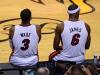 Wade und James gewannen mit Miami gemeinsam zwei Titel.