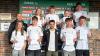 Die frisch gebackenen Junior-Coaches zusammen mit Ausbilder Alexander Schott (hinten links) und Drittliga-Trainer Victor Kleinhenz (vorne mittig) bei der Übergabe ihrer Zertifikate