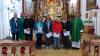 Bei der Grundfelder Wallfahrt wurden in Marienweiher langjährige Wallfahrer geehrt. (v.l.) Wallfahrtsführer Richard Lurz, Gastpriester, Markus Bräutigam, Irmgard Lieb, Daniela Schad, Anita Lempa, Elli Dusold und Wallfahrtsseelsorger Pater Benedykt.