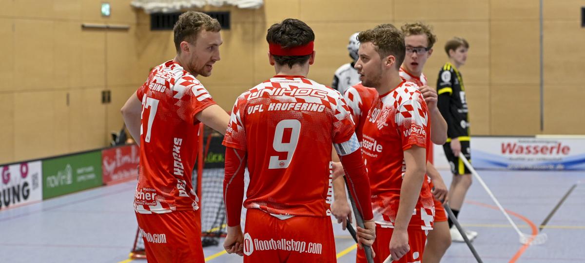 Red Hocks Kaufering gewinnen das Floorball-Spitzenspiel in Wernigerode