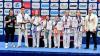 Auf dem Foto von links Andrea Schmidt, Vinsent Khoma, Nataliia Bekker, Lena Videnin, Alewtina Bekker, Marharyta Morozova, Kira Baizhukov, Dmitrij Videnin.