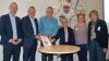 In Marktheidenfeld ist ein Modellprojekt zu Seh- und Hörstörungen im Alter gestartet: (von links) Geschäftsleitender Beamter Matthias Hanakam, Bürgermeister Thomas Stamm, städtischer Projektbeauftragter Christian Brand, Seniorenbeauftragte Andrea Dürr, Optometristin Leonie Priebe und Projektleiterin Sabine Kampmann vom Blindeninstitut Würzburg.