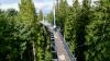 Der Skywalk Allgäu in Scheidegg führt durch die Baumwipfel des Waldes. Der Skywalk Allgäu in Scheidegg führt durch die Baumwipfel des Waldes.
