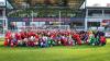 Groß(artig)es Miteinander beim Benefizspiel zwischen den „FCM-Allstars“ und der Ü45 des FC Bayern (6:4) in der Memminger Fußball-Arena.