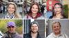 Ihre Meinung zu SB-Kassen geäußert haben (oben von links) Nina Bergmann, Laetitia Jambour und Gabi Wallace sowie (unten von links) Florian Oprea, Leo Stöckinger und Andrea Röder. 
