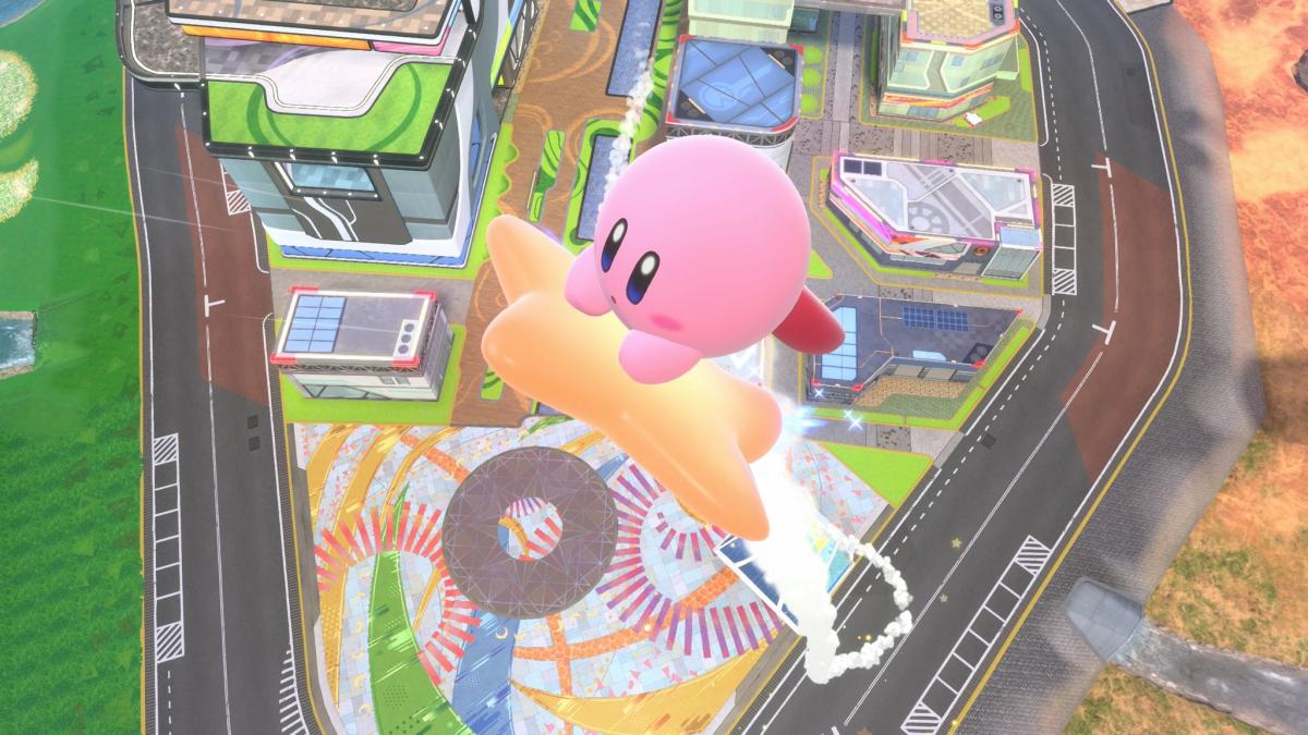Auf-dem-Stern-ber-die-Strecke-Kirby-Air-Riders-
