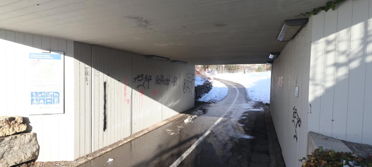 Zwei Radler stoßen in Unterführung zusammen: Rettungsdienst behandelt vor Ort