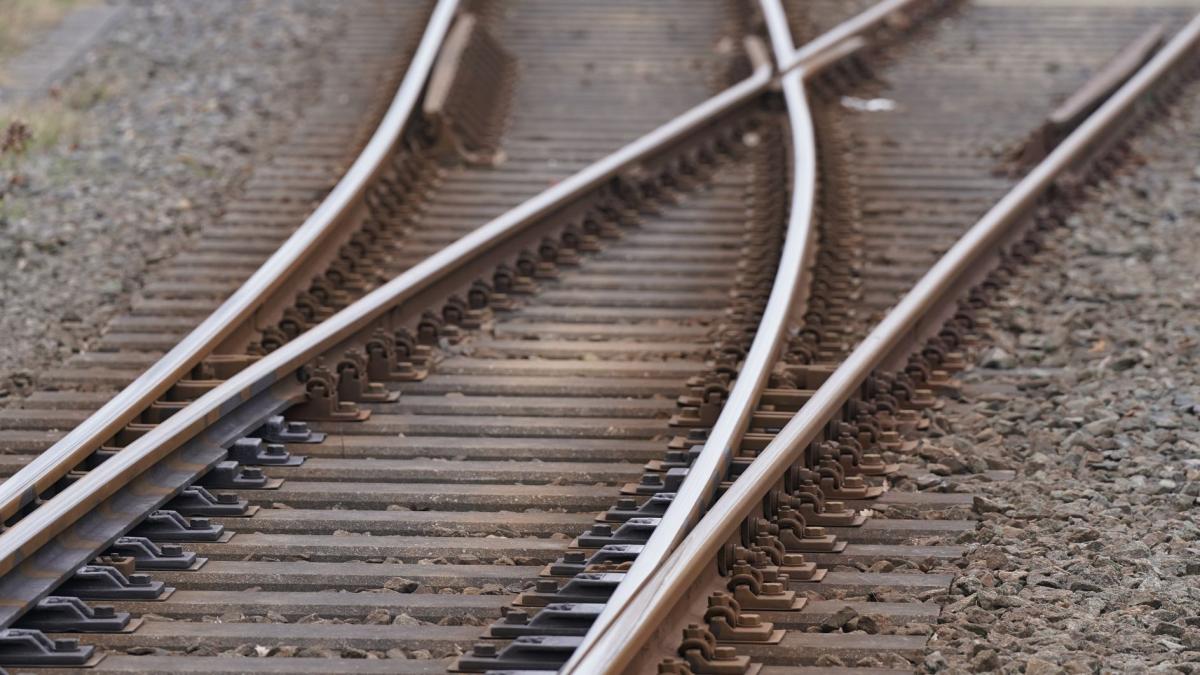 Man dances on train tracks - | Emergency braking on S-Bahn