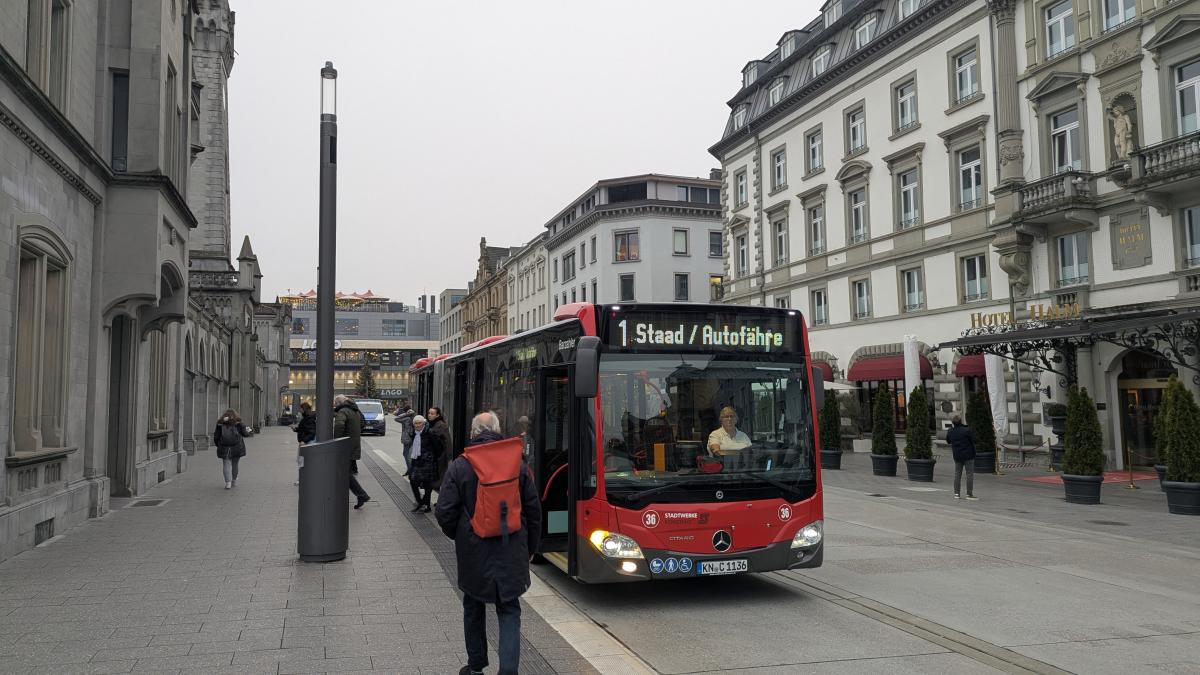 Constance: 8,300 journeys analyzed - | How punctual are the public buses?