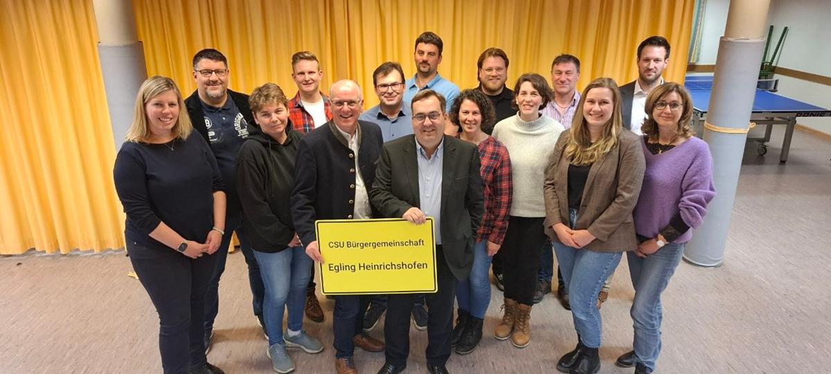 Eglinger CSU-Bürgergemeinschaft wählt einstimmig einen Bürgermeisterkandidaten