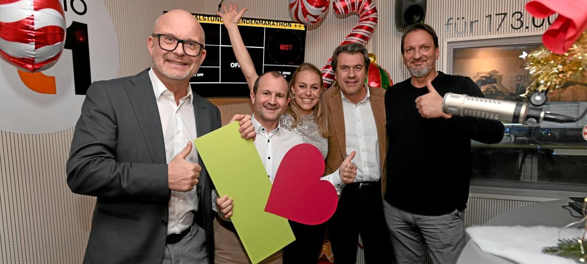 275.000 Euro für den RT1-Spendenmarathon: „Zusammen sind wir stark“