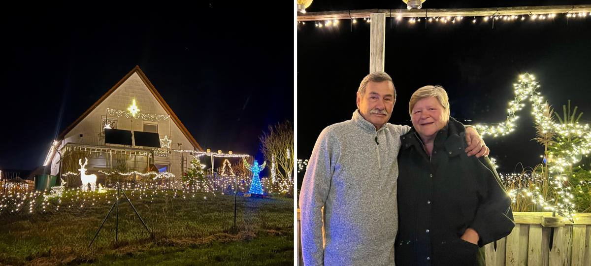 Hunderte Lichter am Haus: Dieses Paar verwandelt seine Straße in ein Weihnachtsmärchen