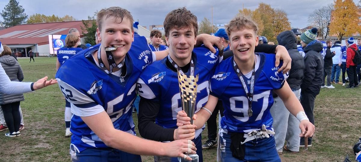 Drei X-Press-Talente werden mit der U18-Bayern-Auswahl deutscher Football-Meister