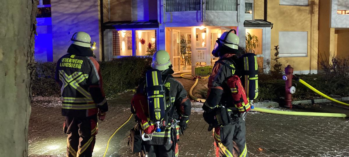 Schwelbrand in Landsberg: Todesfall in der Weihnachtsnacht