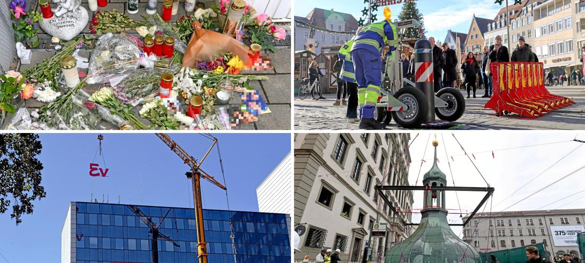 Schüsse, Poller, Baupläne: Das war das Jahr 2025 in Augsburg
