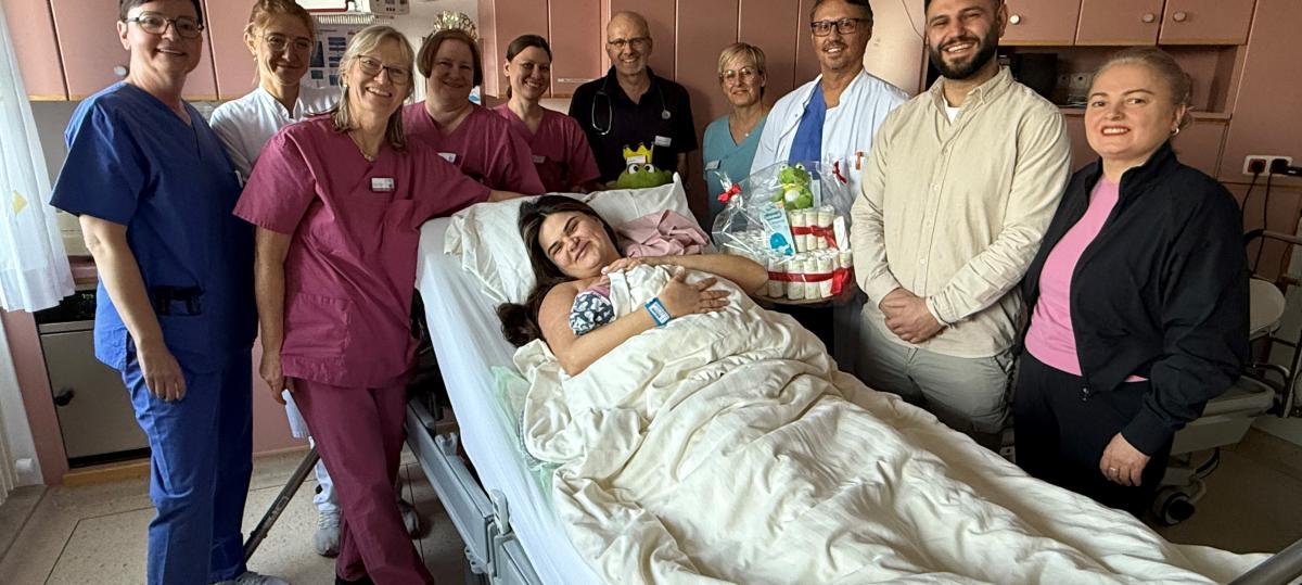 Das Neujahrsbaby kommt per Kaiserschnitt