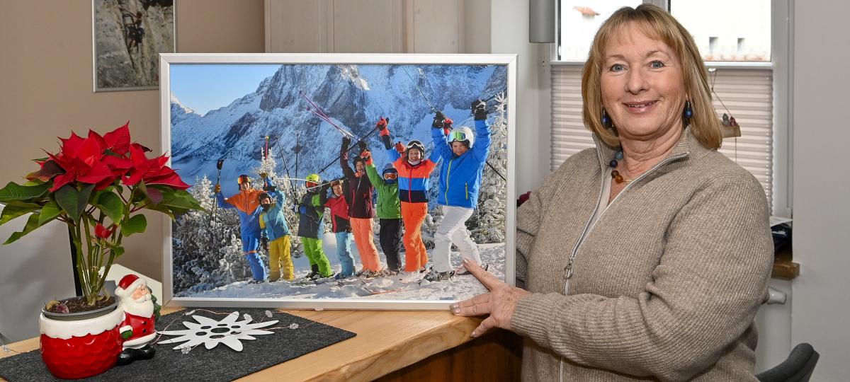 Elke Weingartner bringt Kindern das Skifahren seit über 40 Jahren bei