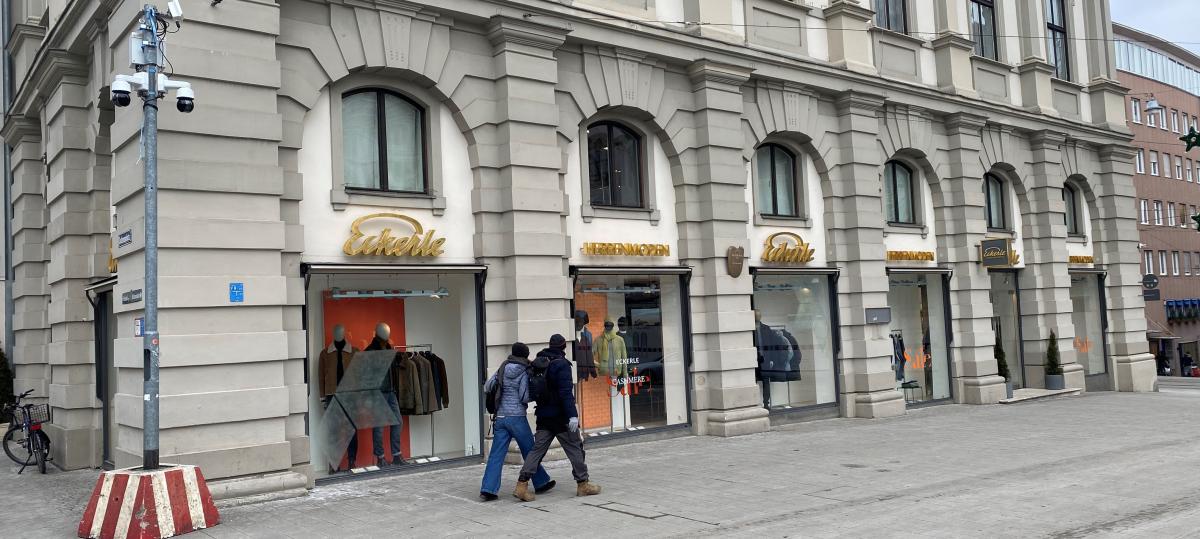 Ein neuer Eigentümer übernimmt das Modehaus Eckerle in Augsburg