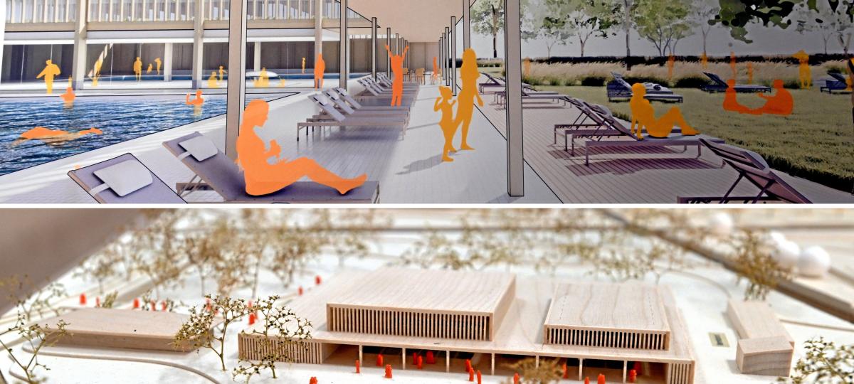 Fünf Modelle zeigen, wie das Augsburger Spickelbad künftig aussehen könnte