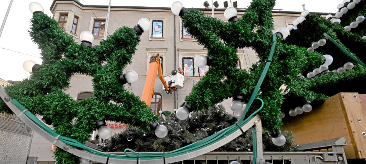 Alle Jahre wieder: Augsburgs Weihnachtsbeleuchtung wird abgebaut