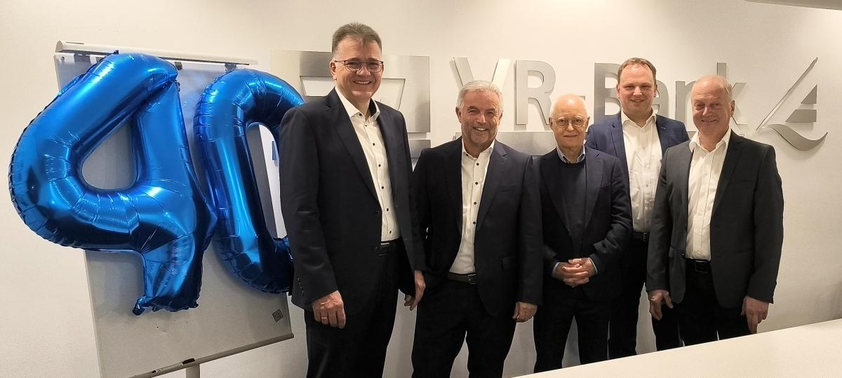40 Jahre bei der gleichen Bank: Vorstand Albert Rösch feiert Jubiläum
