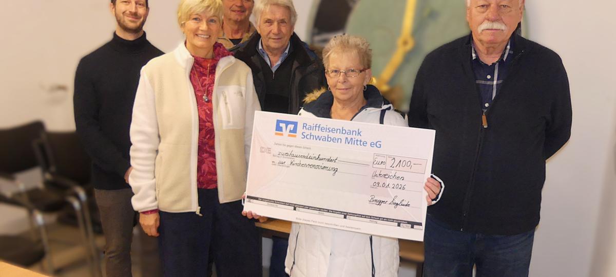 Spende für die Kirchensanierung