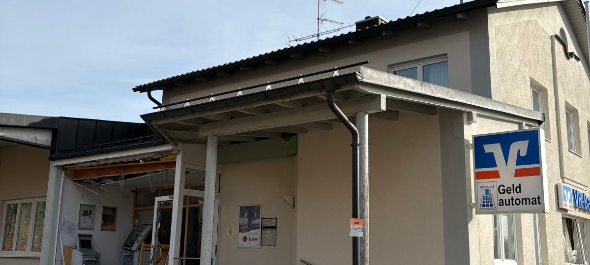 Bankautomat in Haselbach gesprengt: Jetzt gibt es zwei Verdächtige