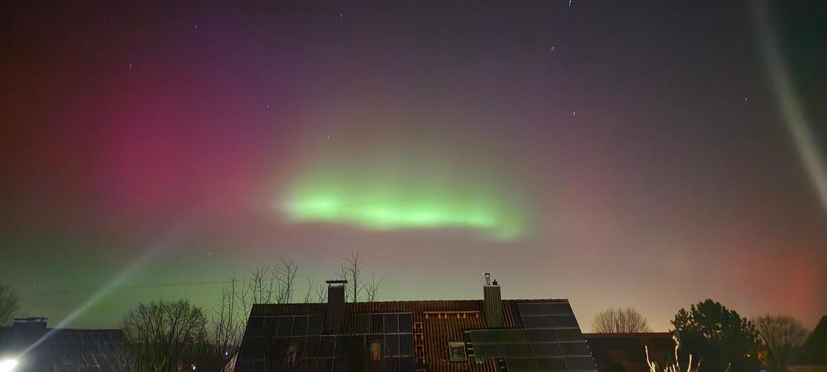 Polarlicht über Augsburg