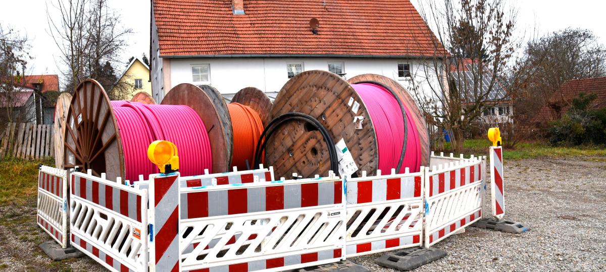 Der Breitbandausbau in Osterberg kommt gut voran
