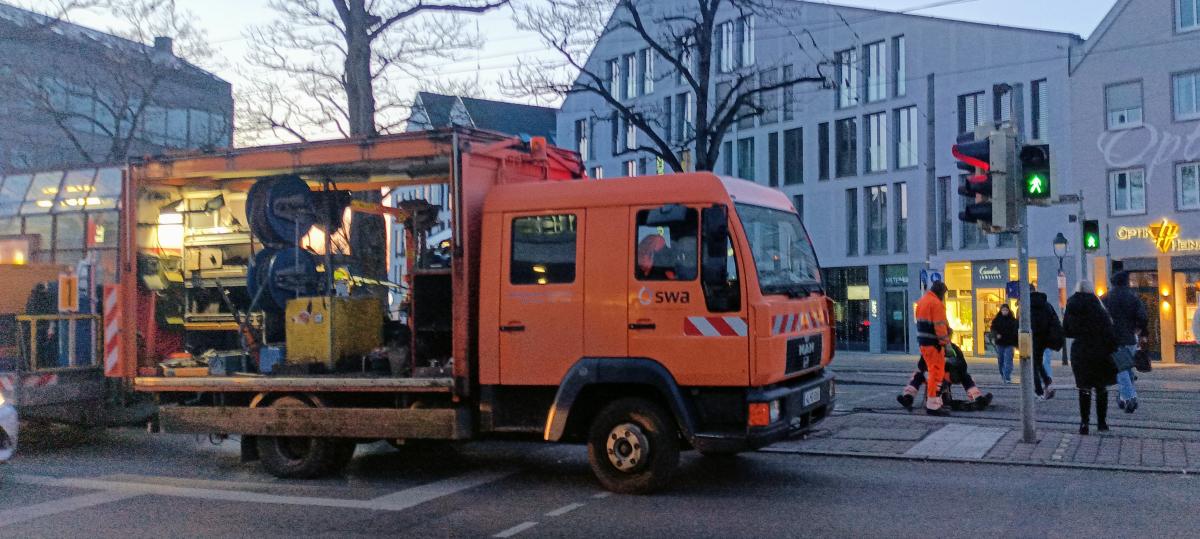 Kaputtes Tram-Gleis in Lechhausen: Der Fall ist ungewöhnlich