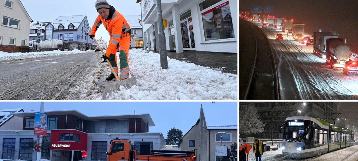 Schnee legt Region um Ulm samt A7 und A8 lahm – so ist die Lage am Montag