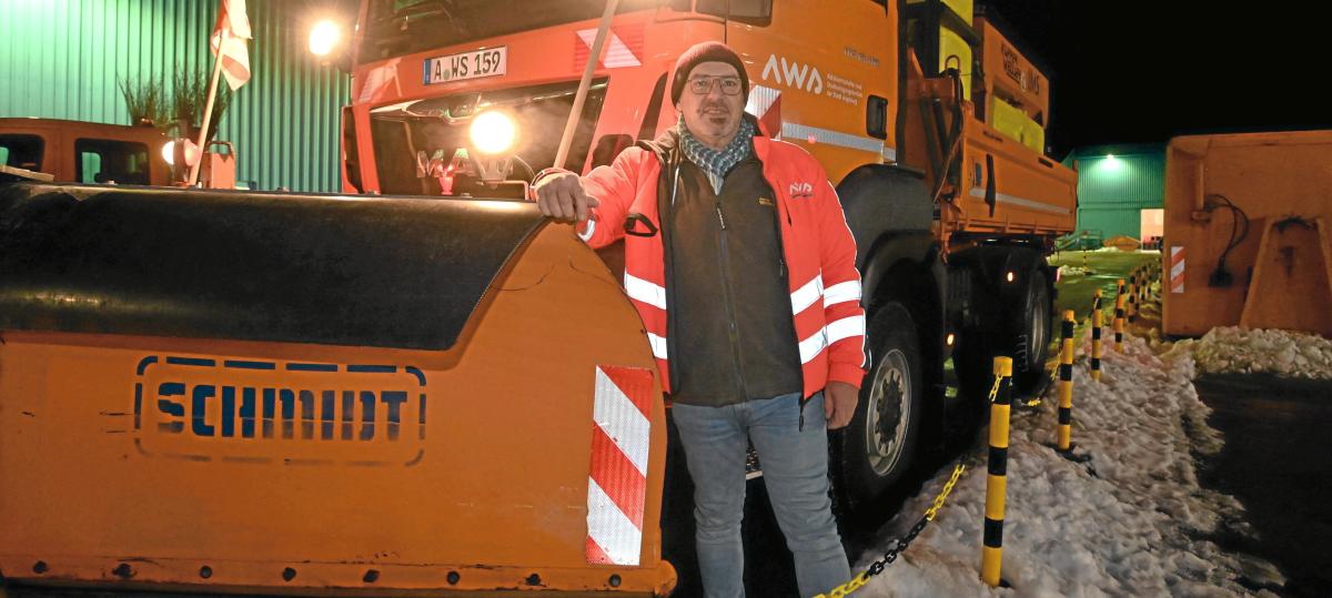 „Die Angst fährt immer ein bisschen mit“: Sie kämpfen in Augsburg gegen das Schnee-Chaos