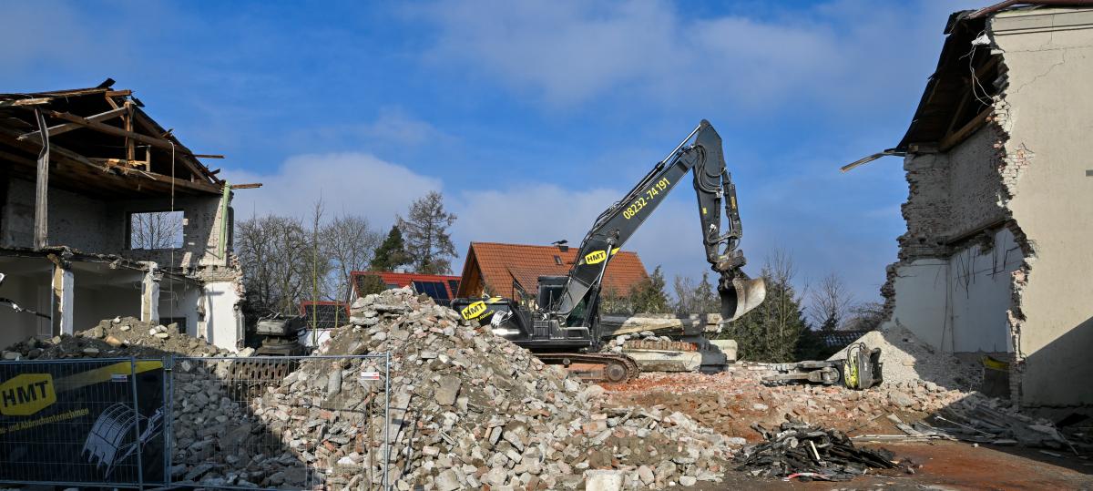 Die frühere Trikotagenfabrik in Landsberg ist Geschichte