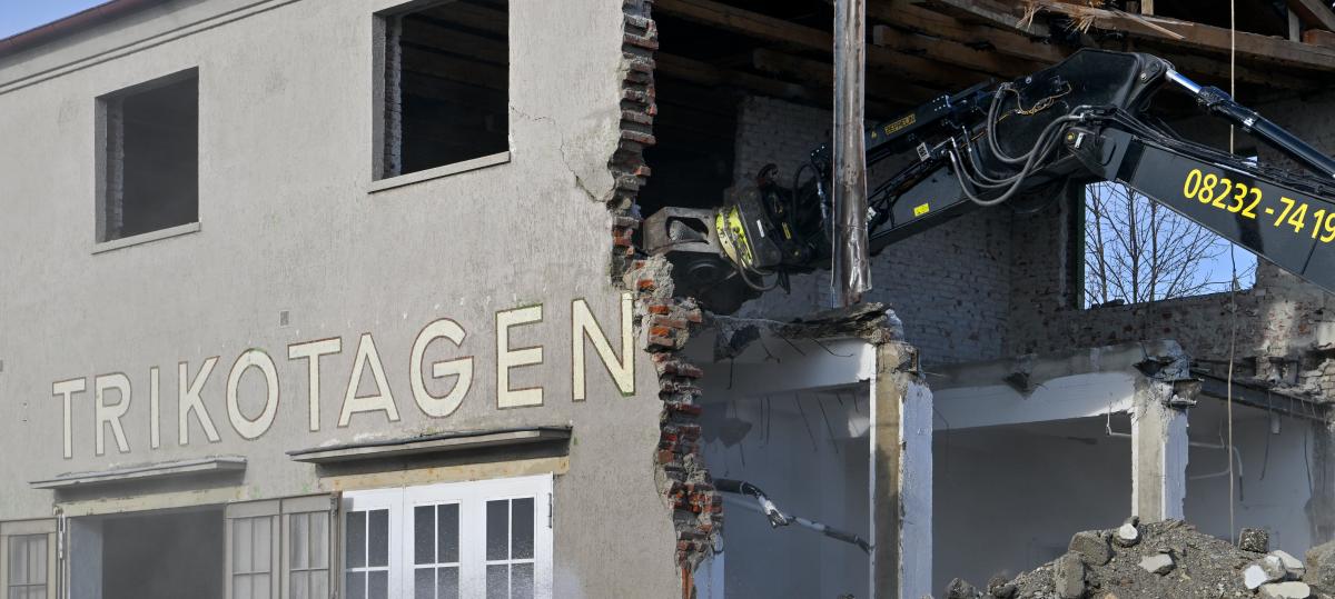 Die Landsberger Trikotagenfabrik wird abgerissen